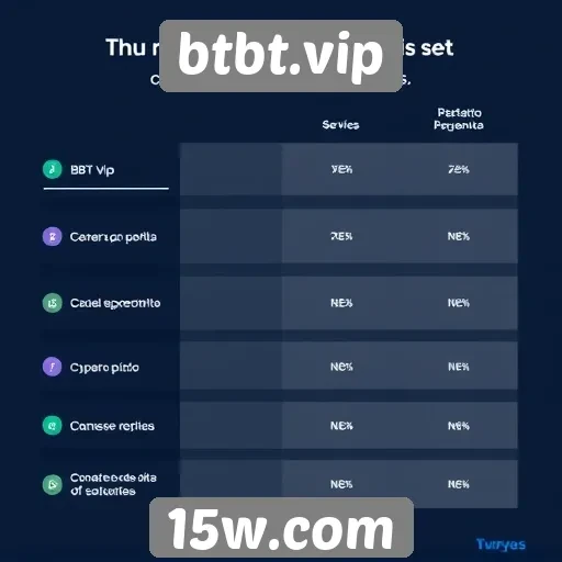 Comparativo entre btbt.vip e concorrentes